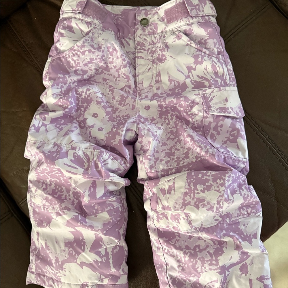 Columbia Kids Purple Floral Cargos